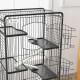 PawHut 6 Levels Removable Small Animal Cage, 131cm - Black