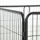 PawHut 12 Panels Heavy Duty Puppy Playpen, for Small Dogs, Indoor and Outdoor Use - Silver