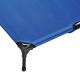 PawHut Raised Dog Bed Cat Elevated Lifted Portable Camping w/ Metal Frame Blue (Large)