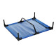 PawHut Raised Dog Bed Cat Elevated Lifted Portable Camping w/ Metal Frame Blue (Large)