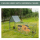 PawHut Walk In Chicken Run Chicken Coop, Large Poultry Cage Hen House for 6-8 Chickens Outdoor w/ Water-Resist Cover 302 x 107 x