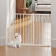 PawHut Wide Dog Safety Gate, with Door Pressure, for Doorways, Hallways, Staircases - White