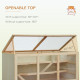 PawHut Wooden Hamster Cage, Small Animals Hutch with Tray, Openable Top, Exercise Play House Pen, 115L x 57W x 55Hcm, Natural