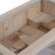 PawHut Wooden Hamster Cage Mouse Mice Rodent Small Animals Hutch Exercise Play House 60 x 35 x 42cm, Natural Wood Finish