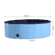 PawHut Foldable Dog Paddling Pool Pet Cat Swimming Pool Indoor/Outdoor Collapsible Summer Bathing Tub Shower Tub Puppy Washer (Φ