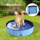 PawHut Foldable Dog Paddling Pool Pet Cat Swimming Pool Indoor/Outdoor Collapsible Summer Bathing Tub Shower Tub Puppy Washer (Φ