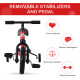 11 Inch Kids Balance Bike Training Pedal Bicycle W/ Removable Stabilizers EVA Tyres Adjustable Seat Height 2 to 5 Years Gift for