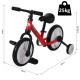 11 Inch Kids Balance Bike Training Pedal Bicycle W/ Removable Stabilizers EVA Tyres Adjustable Seat Height 2 to 5 Years Gift for