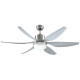 Reversible Ceiling Fan with Light, 6 Blades Indoor Modern Mount LED Lighting Fan with Remote Controller, for Bedroom, Living Roo