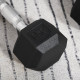 2x5kg Rubber Dumbbell Sports Hex Weights Sets Gym Fitness Lifting Home