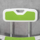 Shower Stool with Backrest, Height Adjustable Shower Chair with Anti-slip Foot Pads, Shower Head Holder, Green