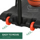 SPORTNOW Height Adjustable Basketball Hoop and Stand with Firm Backboard and Weighted Base, Portable on Wheels, Red