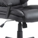 Office Chair, Faux Leather Computer Desk Chair, Mid Back Executive Chair with Adjustable Height and Swivel Rolling Wheels for Ho