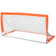 Set of 2 Football Goal Net 6 x 3 ft Foldable Outdoor Sport Training Teens Adults Football with Carrying Bag Orange