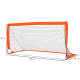 Set of 2 Football Goal Net 6 x 3 ft Foldable Outdoor Sport Training Teens Adults Football with Carrying Bag Orange