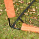 Set of 2 Football Goal Net 6 x 3 ft Foldable Outdoor Sport Training Teens Adults Football with Carrying Bag Orange