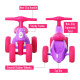 Baby Balance Bike Toddler Training Walker Smooth Rubber Wheels Ride on Toy Storage Bin Gift for Boys Girls Violet Fuchsia