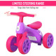 Baby Balance Bike Toddler Training Walker Smooth Rubber Wheels Ride on Toy Storage Bin Gift for Boys Girls Violet Fuchsia