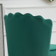 Velvet-Feel Shell Accent Chair - Green