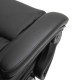 Vinsetto 6-Point Massage Office Chair, PU Leather Desk Chair with Adjustable Height and Footrest for Home Office, Black