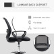 Vinsetto Ergonomic Mesh Back Drafting Chair, Tall Office Chair, Draughtsman Chair with Adjustable Height and Footrest 360° Swive