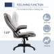 Vinsetto Ergonomic Office Chair Comfortable Desk Chair with Armrests Adjustable Height Reclining and Tilt Function Grey