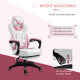 Vinsetto Computer Gaming Chair, Racing Desk Chair with Lumbar Support and Footrest, PU Leather Gamer Chair with Headrest and Swi