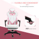 Vinsetto Computer Gaming Chair, Racing Desk Chair with Lumbar Support and Footrest, PU Leather Gamer Chair with Headrest and Swi