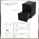 Vinsetto Lockable File Cabinet with 3 Drawers, Vertical Office Drawer for A4, Letter, Legal Size, Anti-tilt Design, Pre-Assemble