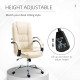 Vinsetto Office Chair, PU Leather Desk Chair with 13cm Soft Padded Seat and Backrest, Swivel Chair with Adjustable Height and Ro