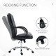 Vinsetto Office Chair, PU Leather Desk Chair with 13cm Soft Padded Seat and Backrest, Swivel Chair with Adjustable Height and Ro