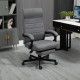 Vinsetto Office Chair, Computer Desk Chair, Fabric Swivel Chair with Adjustable Height and Rolling Wheels for Home Office Work S