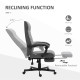 Vinsetto Office Chair, Computer Desk Chair, Fabric Swivel Chair with Adjustable Height and Rolling Wheels for Home Office Work S