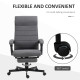 Vinsetto Office Chair, Computer Desk Chair, Fabric Swivel Chair with Adjustable Height and Rolling Wheels for Home Office Work S