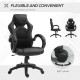 Vinsetto High-Back Office Chair Faux Leather Swivel Computer Desk Chair for Home Office with Wheels Armrests Black