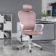 Vinsetto Office Chair, Ergonomic Desk Chair, High Back Velvet Fabric Computer Chair with Adjustable &amp; Liftable Headrest for Home