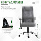 Vinsetto Office Chair, Computer Desk Chair, Mesh and PU Leather Swivel Chair with Adjustable Height and Rolling Wheels for Home 