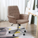 Vinsetto Office Desk Chair, Microfibre Vanity Chair with Height Adjustable, Armrest, Swivel Chair for Home, Coffee