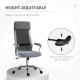 Vinsetto Office Chair, Ergonomic Desk Chair, High Back Computer Chair with Adjustable Height, Swivel Rolling Wheels, Mesh Back a