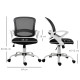 Vinsetto Office Chair Mesh Swivel Desk Chair with Lumbar Back Support Adjustable Height Armrests Black