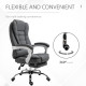 Vinsetto Office Chair, Computer Desk Chair, Linen Fabric Swivel Rolling Task Chair with Large Soft Padded Cushion, 135° Reclinin