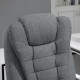 Vinsetto Office Chair, Computer Desk Chair, Linen Fabric Swivel Rolling Task Chair with Large Soft Padded Cushion, 135° Reclinin