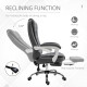 Vinsetto Office Chair, Computer Desk Chair, Linen Fabric Swivel Rolling Task Chair with Large Soft Padded Cushion, 135° Reclinin