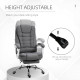 Vinsetto Office Chair, Computer Desk Chair, Linen Fabric Swivel Rolling Task Chair with Large Soft Padded Cushion, 135° Reclinin