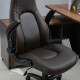 Vinsetto Computer Gaming Chair, PU Leather Office Chair, Swivel Desk Chair with Adjustable Arms and Height, Padded Armrest and S