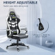 Vinsetto Gaming Chair, Computer Desk Chair with Lumbar Support, Faux Leather Racing Chair with Headrest and Swivel Wheels for Ho