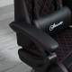 Vinsetto Computer Gaming Chair with Footrest, Video Gaming Chair for Adults with 130° Reclining Back, Desk Chair with Lumbar Sup