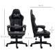 Vinsetto Computer Gaming Chair with Footrest, Video Gaming Chair for Adults with 130° Reclining Back, Desk Chair with Lumbar Sup