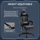 Vinsetto Computer Gaming Chair with Footrest, Video Gaming Chair for Adults with 130° Reclining Back, Desk Chair with Lumbar Sup