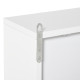 Bathroom Mirror Cabinet Wall Mounted Storage Shelf Bathroom Cupboard Double Door, White